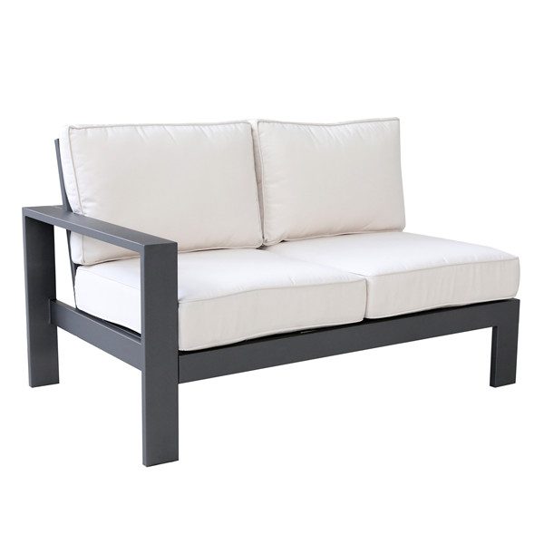 Left Arm Love Seat with Cushion