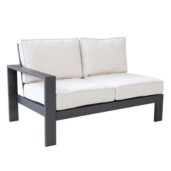 Left Arm Love Seat with Cushion