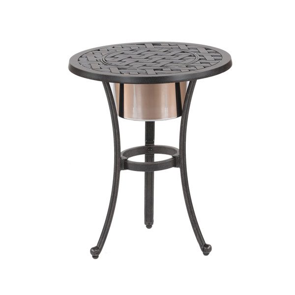 21 Inch Round Table with Ice Bucket