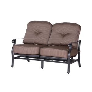High Back Love Seat with Cushion