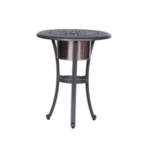 22 Inch Round Ice Bucket Table