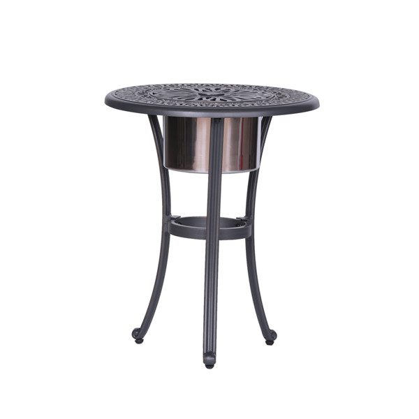 22 Inch Round Ice Bucket Table