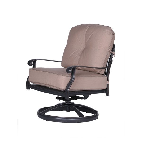 Club Swivel Chair with Cushion