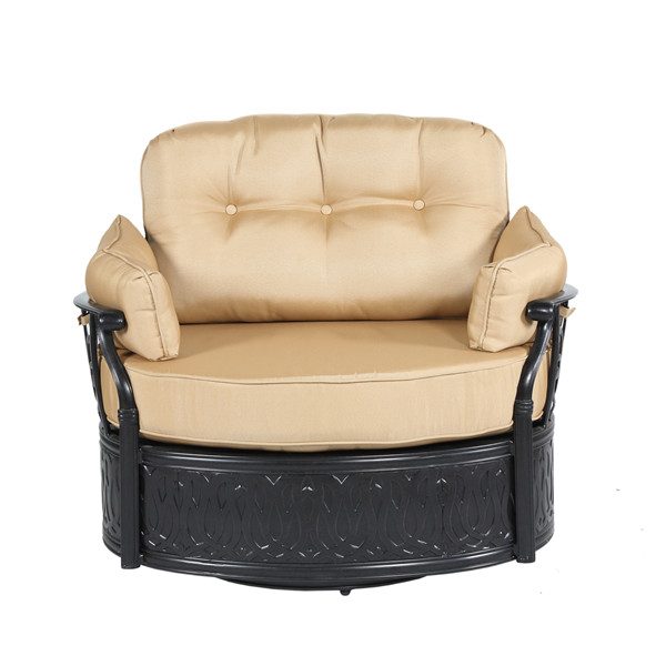 Swivel Cuddle Love Seat with Cushion