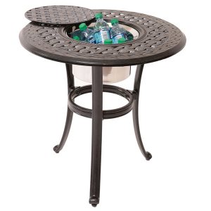 26 Inch Round Ice Bucket Table