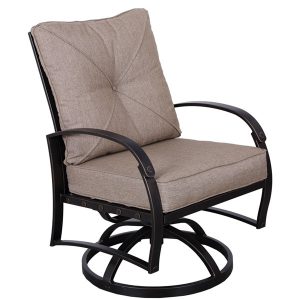 Dining Swivel Rocker with Back and Seat Cushion