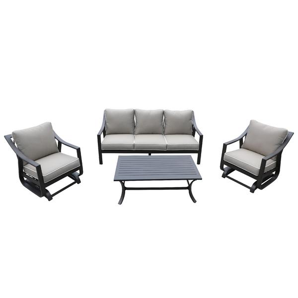 Genoa 4 Piece Seating Set with Club Motion