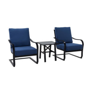 Winsor 3 Piece Bistro Set With Spring Chair